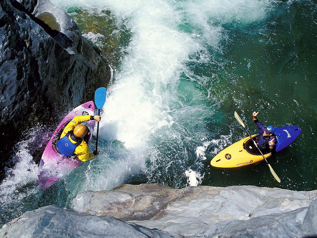 Running Showerhead Falls, Trinity River, California
